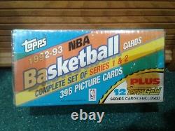 1992-93 Topps NBA Basketball Factory Sealed Box Series 1 & 2 PLUS 12 TOPPS GOLD