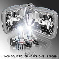 5x7 7x6 inch LED Headlight Hi/Lo Beam Halo DRL for Peterbilt 357 378 379 385