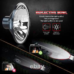 7 Crystal Glass/Metal Headlight SMD COB H4 6000K LED Light Bulb Headlamp Pair
