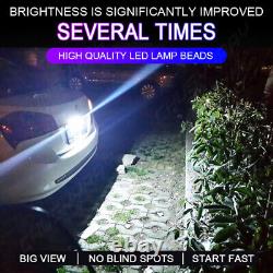 7 inch Round LED Headlight Halo Angle Eyes For Jeep Wrangler JK LJ TJ CJ 1997-18