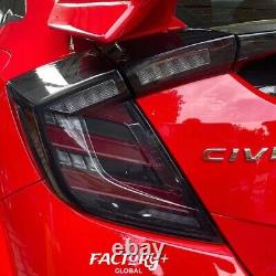 Fits 2016-2021 Honda Civic Hatchback/Type R Smoked LED Tail Light Assembly LH+RH