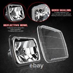 For 1978-1979 Chevy Monte Carlo Sealed Beam Glass Headlights H4 Bulbs H6054