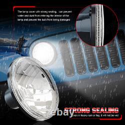 For 2002-2006 Mercedes Benz G500 G55 AMG Pair 7 inch LED Headlights Hi/Low Beam