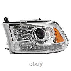 Headlight For 2013-2018 Ram 1500 2500 3500 Projector Type Driver Side With Bulb