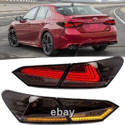 LED Tail Light Assembly Fits 2018-2024 Toyota Camry Sedan LE/SE/XLE Smoked Lens