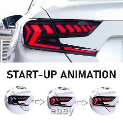 LED Tail Light For 2018-2022 Honda Accord Sedan Clear White Rear Light Lamp Kit