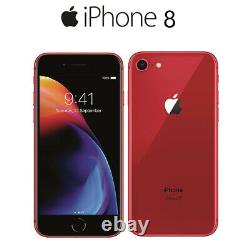 New Apple iPhone 8 or 8 Plus 64/256GB Unlocked Red Smarphone See Description