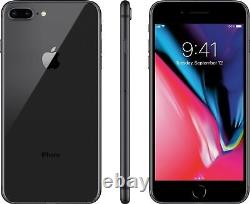 New in Sealed Box Apple iPhone 8 Plus 64GB 256GB Fully Unlocked Smartphone Gray