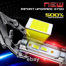 Pair 7'' LED Headlight Round High/Low Beam Kit 6000K For Freightliner Coronado