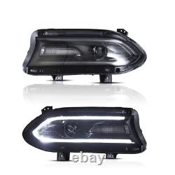 Right Passenger Side Headlight For 2015-2022 Dodge Charger Headlamp withLED DRL RH