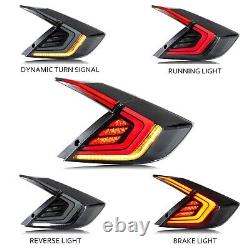 Smoked LED Tail Light For Honda Civic Sedan EX/EXL/EXT 2016-2021withDynamic LH+RH