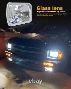 1982-1995 Pour Toyota Pickup DOT 5X7 7X6 Pouces Phares LED Haute Basse Faisceau DRL