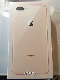 Nouveau smartphone Apple iPhone 8 Plus 256 Go déverrouillé en usine, couleur or, dans sa boîte scellée