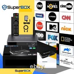 SUPERBOX S4 PRO Contrôle vocal BOÎTE SMART TV PLUS EXTRAS NEUVE et scellée en usine