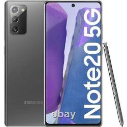 Samsung Galaxy Note 20 5G 128GB Unlocked T-Mobile AT&T Android Smartphone N981U1 translated in French is: Smartphone Android Samsung Galaxy Note 20 5G débloqué 128 Go pour T-Mobile AT&T N981U1.